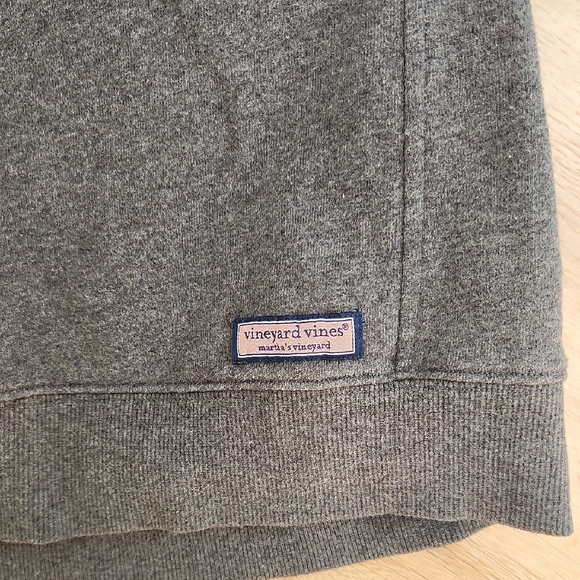 Vineyard Vines Charcoal Quarter-Zip Sweatshirt - Picture 2 of 5